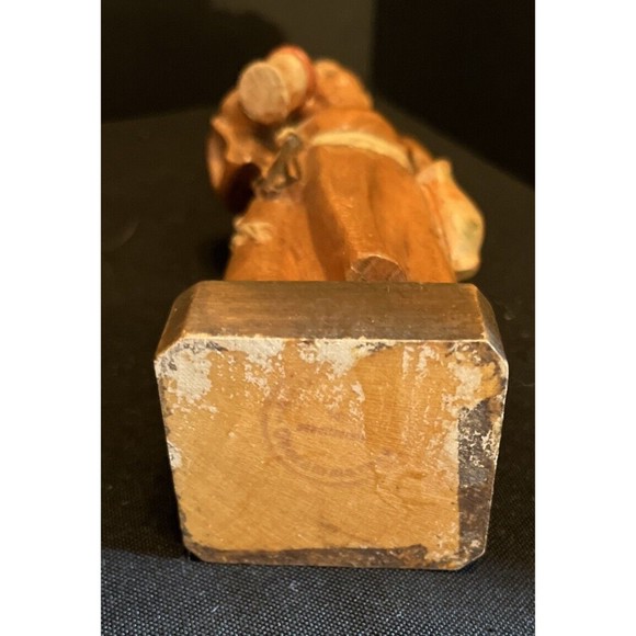 Vintage  Friar Monk Saint Wooden Statue  6” - Picture 6 of 7